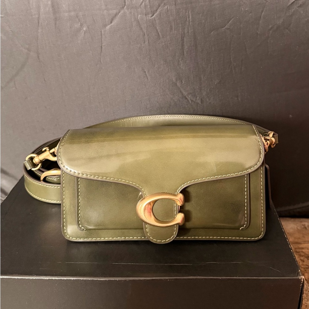 Coach Tabby 20 Spazzolato in Olive NWT